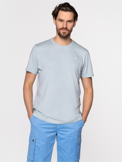 Футболка бавовняна чоловіча Lee Cooper OBUTCH-875 2XL Сіро-голуба (5904347395247) - зображення 3