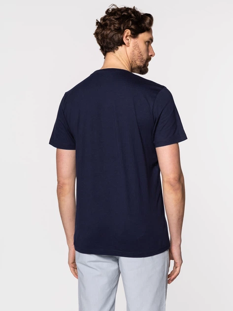 Футболка бавовняна чоловіча Lee Cooper OBUTCH-875 L Темно-синя (5904347394769) - зображення 2