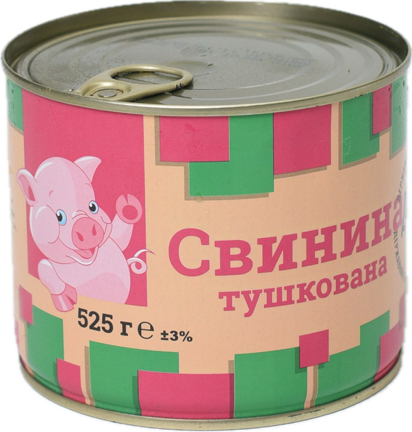 Мясная консерва Пятачок Свинина тушеная ДСТУ 525 г (4820184641938 ...