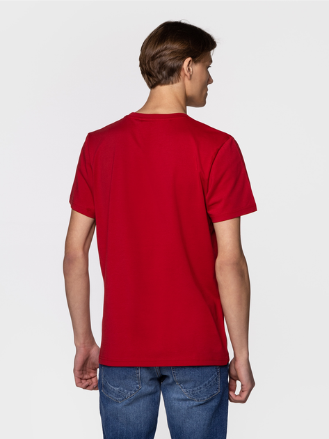 Koszulka męska bawełniana Lee Cooper SCRIPT5-2405 2XL Czerwona (5904347396213) - obraz 2