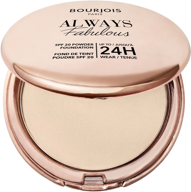 Пудра для обличчя Bourjois Always Fabulous SPF 20 100 Rose Ivory 7 г (3616305133038) - зображення 1