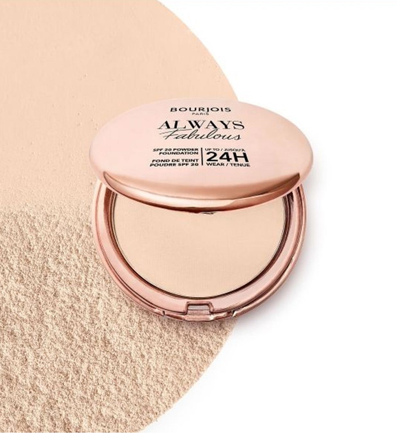 Puder matujący Bourjois Always Fabulous SPF 20 300 Rose Sand mineralny 7 g (3616305133069) - obraz 3