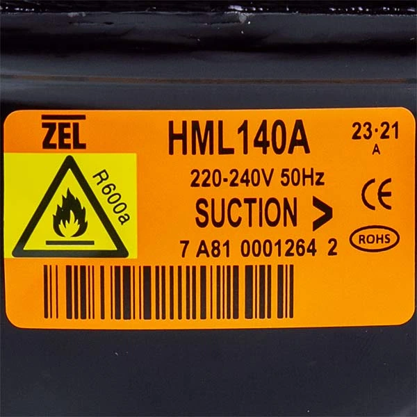 Компрессор для холодильника Zanussi ZEL HML140A R600a 140W (с