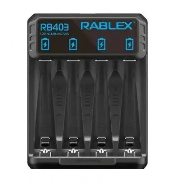 Зарядний пристрій для акумуляторів Rablex RB403 універсальний на 4 ...