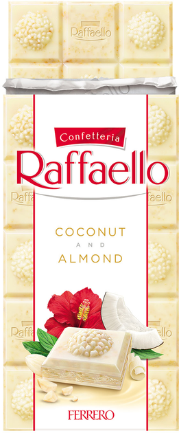 Білий шоколад Raffaello з кокосовою стружкою та мигдалем 90 г ...