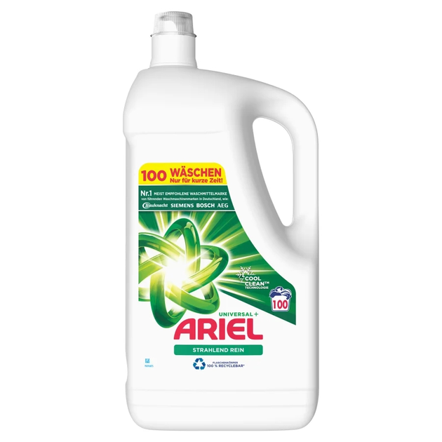 Płyn do prania Ariel Clean Universal + 100 prań 5 l (8006540840634) - obraz 1