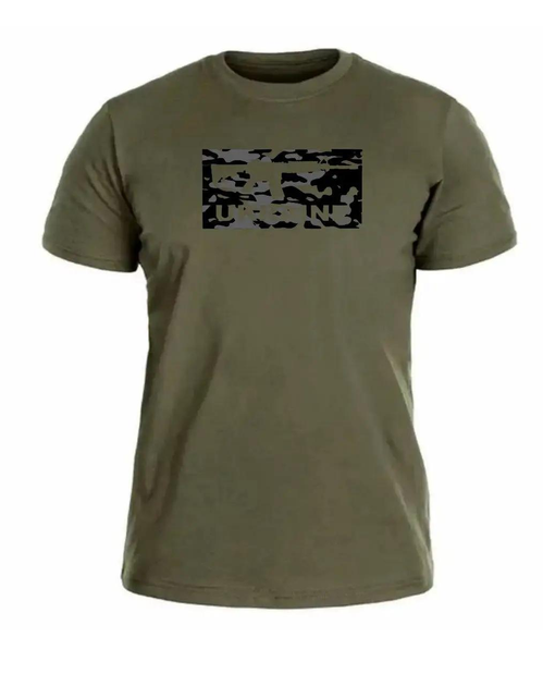 Военная футболка олива с принтом Размер 52 - изображение 1