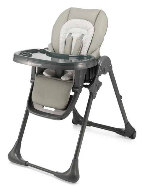 Krzesełko do karmienia Kinderkraft Tummie Szare (KHTUMM00GRY0000) (5902533925049) - obraz 3