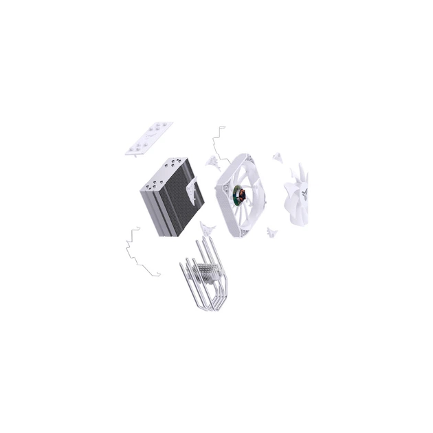 Процесорний кулер JONSBO PISA A4 White - Фото 6 Процесорний кулер JONSBO PISA A4 White - изображение 6