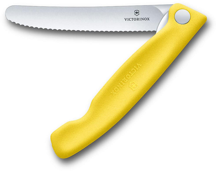 Складний ніж Victorinox для овочів та фруктів жовтий 11 см (6.7836.F8B) - зображення 1