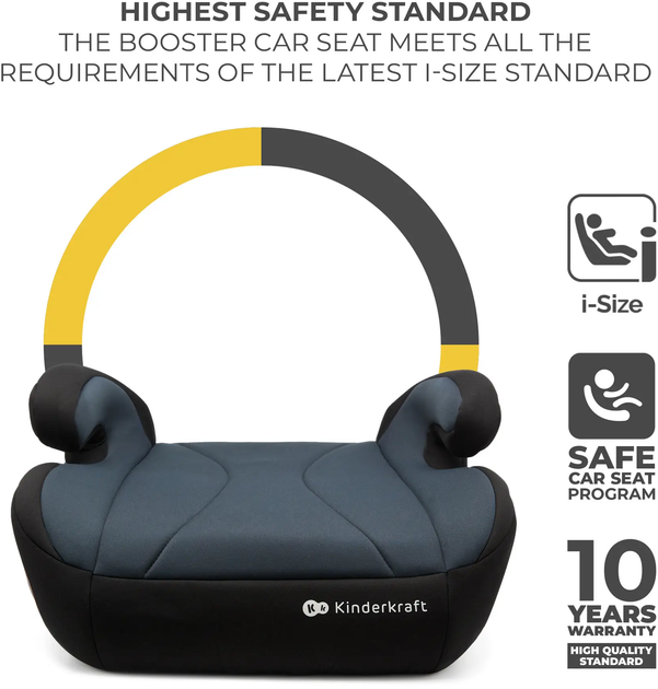 Автокресло-бустер Kinderkraft i-Boost Black (5902533924813) - изображение 7