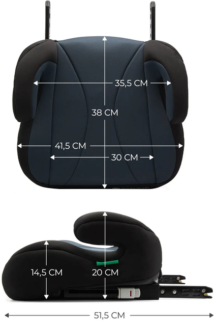 Автокресло-бустер Kinderkraft i-Boost Black (5902533924813) - изображение 11