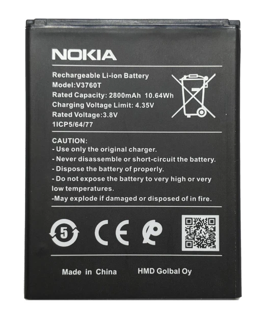 Акумулятор для Nokia C2 2020 (TA-1204) V3760T, батарея - Фото 1 Акумулятор для Nokia C2 2020 (TA-1204) V3760T, батарея - изображение 1