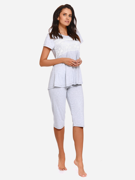 Piżama (koszulka + spodnie) damska Doctor Nap Pw.9232 M Szara (5902701104573) - obraz 1