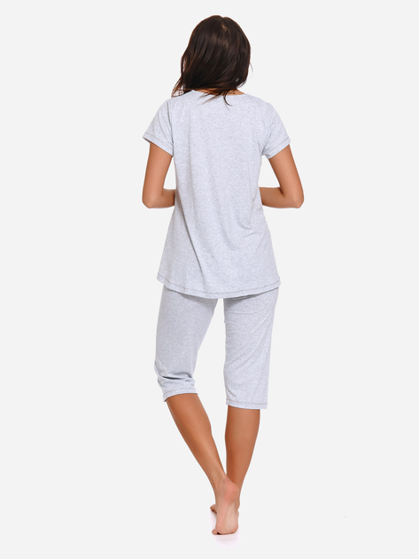 Піжама (футболка + бриджі) жіноча Doctor Nap Pw.9232 XXL Сіра (5902701104603) - зображення 2