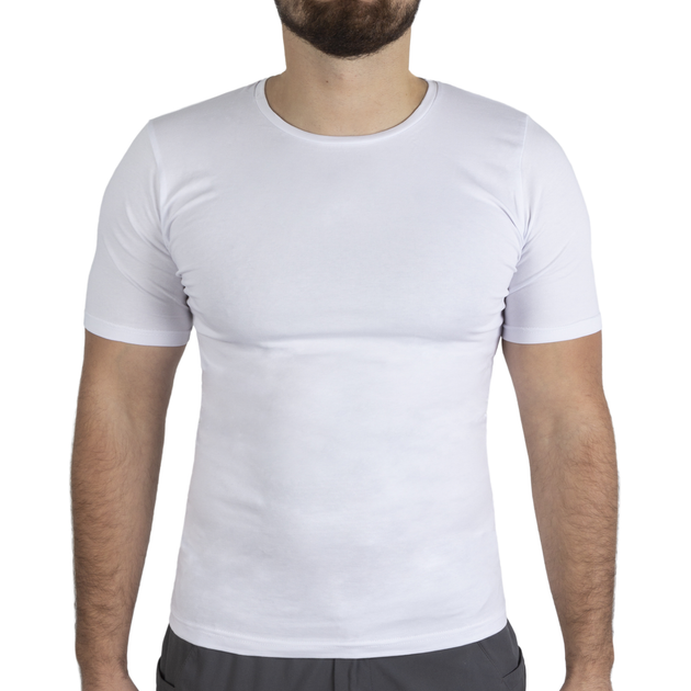 Футболка однотонна Sturm Mil-Tec Top Gun T-Shirt Slim Fit 2XL White - зображення 1