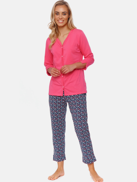 Піжама (кофта + штани) жіноча бавовняна Doctor Nap PM.4566 XL Рожева (5903622061556) - зображення 1
