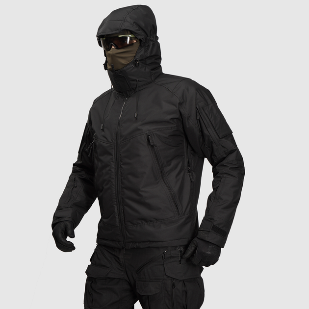 Тактична зимова куртка UATAC Basic Black Membrane Climashield Apex XXL - зображення 1