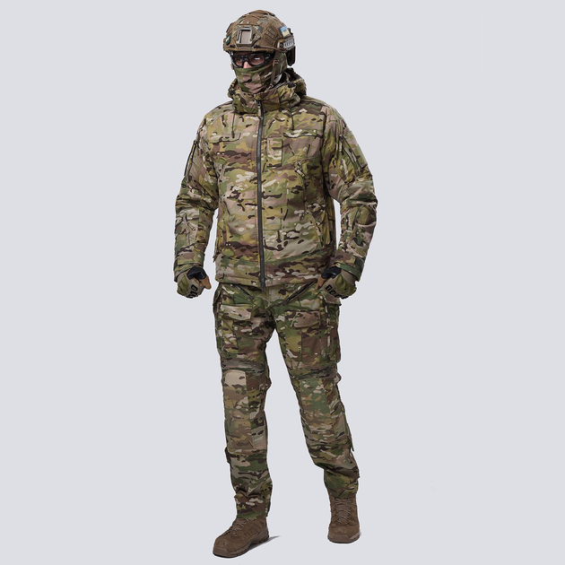 Набір воєнної форми. Зимова куртка мембрана + штані з наколінниками UATAC Multicam XS - зображення 1