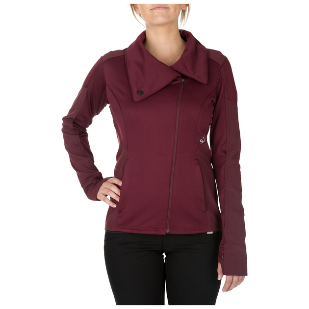 Реглан тактический женский 5.11 Kinetic Full Zip XL Garnet - изображение 1