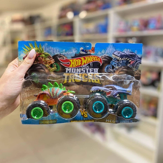 Набор машинок Hot Wheels Monster trucks Motosaurus and Mega Wrex 1