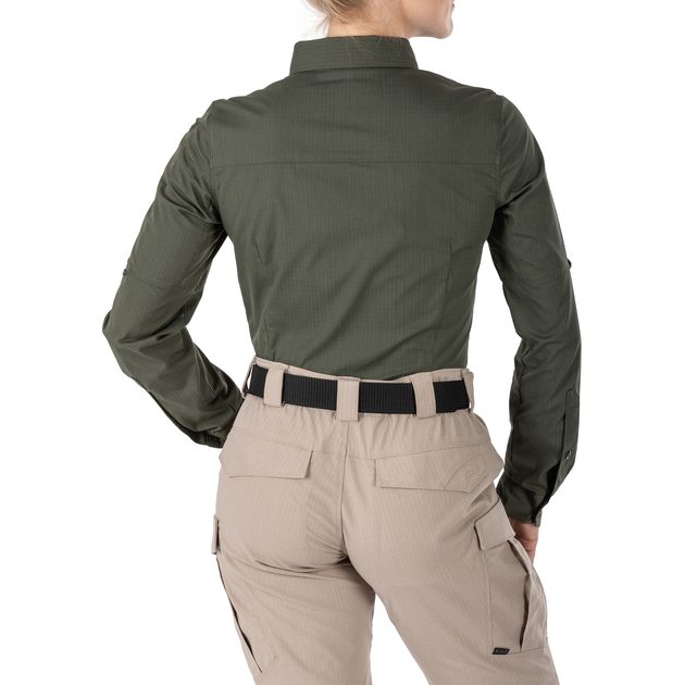 Рубашка тактическая женская 5.11 Tactical Women’s Stryke™ Long Sleeve Shirt S TDU Green - изображение 2