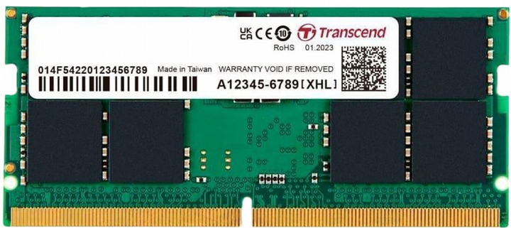 Pamięć Transcend SODIMM DDR5-5600 32768 MB PC5-44800 (JM5600ASE-32G) - obraz 1