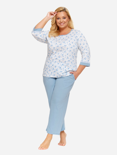 Piżama (bluza + spodnie) damska Doctor Nap PB.5278 L Błękitna (5902701188740) - obraz 2