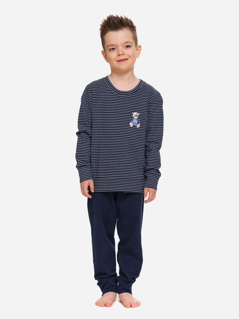 Дитяча піжама для хлопчика Doctor Nap PDB.5256 122-128 см Темно-синя (5902701180270) - зображення 2