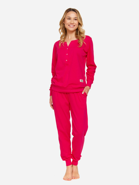 Піжама (кофта + штани) жіноча бавовняна Doctor Nap PM.4349 XXL Червона (5902701185732) - зображення 2