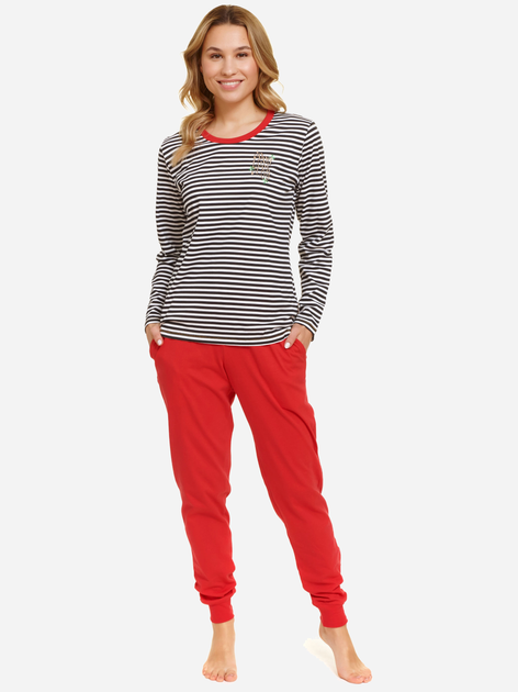 Piżama (bluza + spodnie) damska Doctor Nap PM.5235 S Czerwona (5902701183455) - obraz 1
