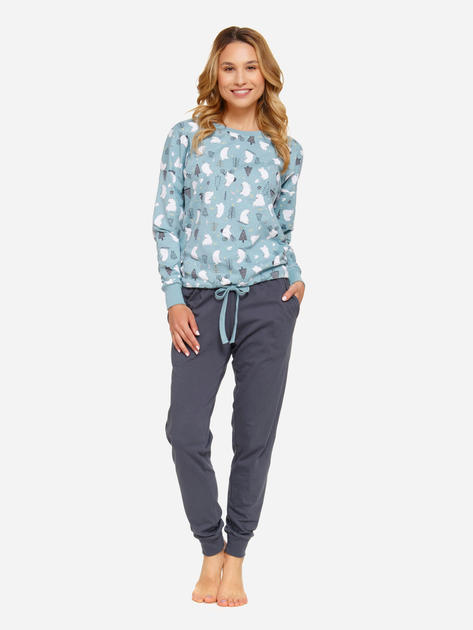 Piżama (bluza + spodnie) damska Doctor Nap PM.5272 XL Błękitna (5902701187064) - obraz 2