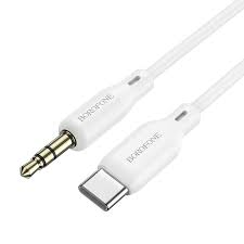 AUX cable 3.5mm BOROFONE BL18 AUX silicone audio cable white - Фото 1 AUX cable 3.5mm BOROFONE BL18 AUX silicone audio cable white - изображение 1