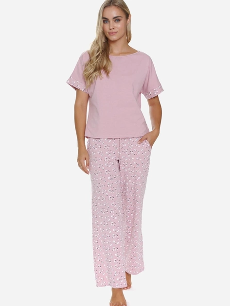 Піжама (футболка + штани) жіноча бавовняна Doctor Nap PM.5324 M Рожева (5902701190514) - зображення 1