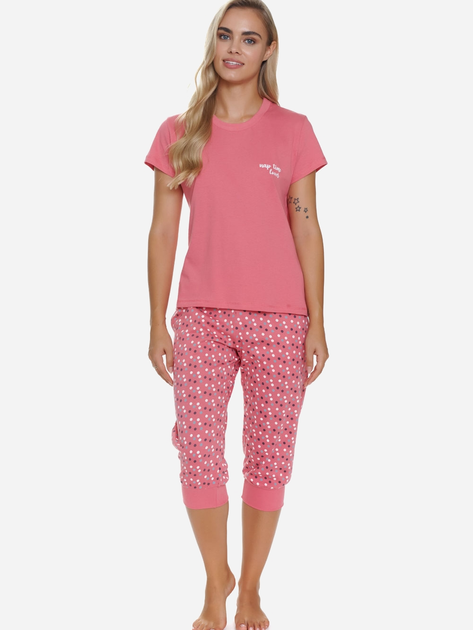 Піжама (футболка + бриджі) жіноча бавовняна Doctor Nap PM.5331 XL Рожева (5902701191375) - зображення 2