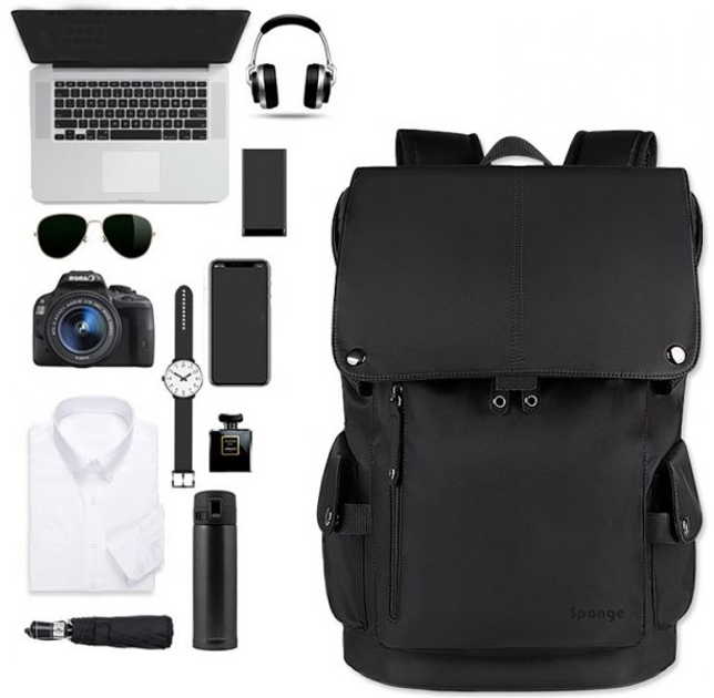Рюкзак для ноутбука Sponge Tourist 15.4" Black (633632022111) - зображення 3