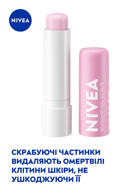 Balsam do peelingu ust Nivea z olejkiem z dzikiej róży nawilżający 5.5 ml (4006000002170) - obraz 4