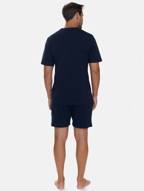 Piżama (T-shirt + szorty) męska Doctor Nap PMB.5355 L Granatowa (5902701192334) - obraz 2