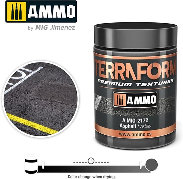 Pasta akrylowa Ammo Terraform Premium Asfalt 100 ml (8432074021728) - obraz 1