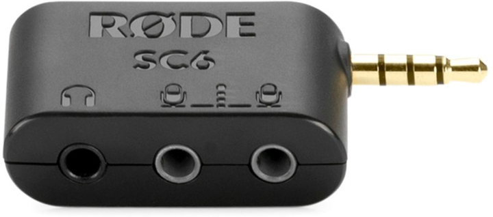 Adapter Rode SC6 3 x 3.5 mm (mini-jack) - 3.5 mm (mini-jack) Black (RODE SC6) - obraz 2