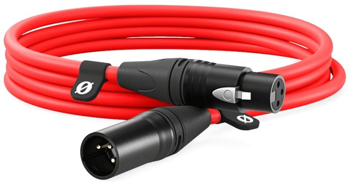 Kabel Rode XLR - XLR 3 m Red (RODE XLR3M-R) - obraz 1