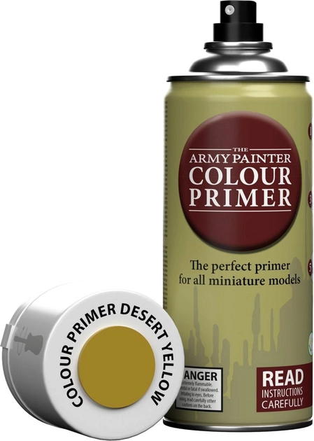 Primer-spray The Army Painter Colour Primer Desert Żółty 400 ml (5713799301115) - obraz 1