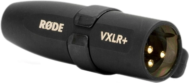 Адаптер Rode VXLR+ Mini Jack 1/8" 3.5 мм - XLR Black (RODE VXLR+) - зображення 1