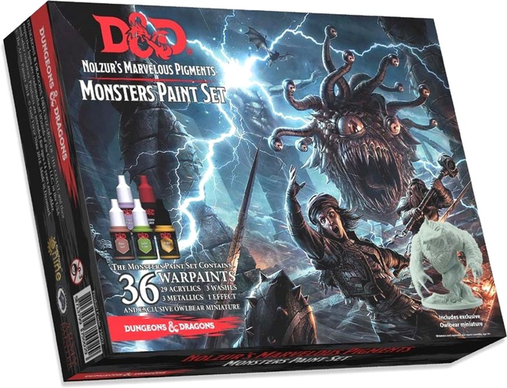 Набір фарб The Army Painter Dungeons & Dragons Nolzur's Marvelous Pigments Monsters Paint 36 шт (5713799750029) - зображення 1