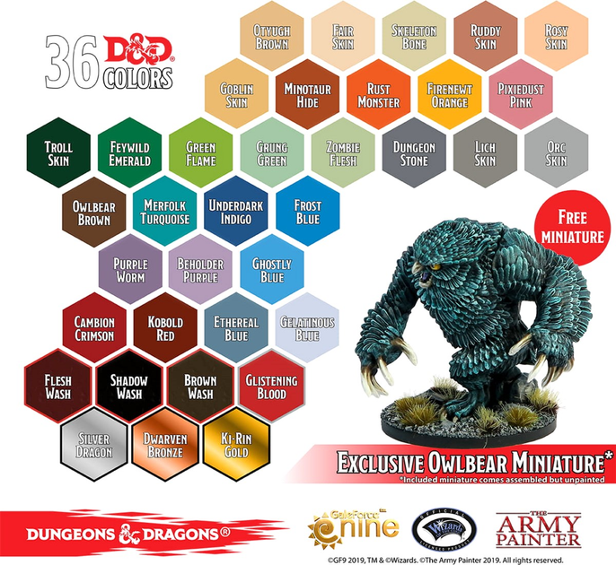 Zestaw farb The Army Painter Dungeons & Dragons Nolzurs Marvelous Pigments Monsters Paint 36 szt (5713799750029) - obraz 2