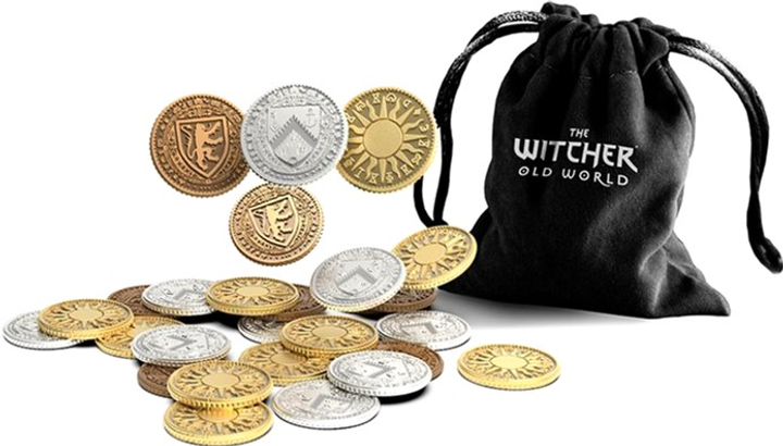 Додаток до настільної гри Rebel The Witcher: The Old World Metal coins (5905289600468) - зображення 1