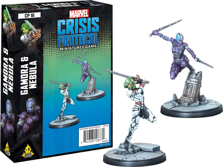 Zestaw figurek do złożenia i pomalowania Atomic Mass Games Marvel Crisis Protocol Gamora & Nebula 2 szt (0841333108779) - obraz 2