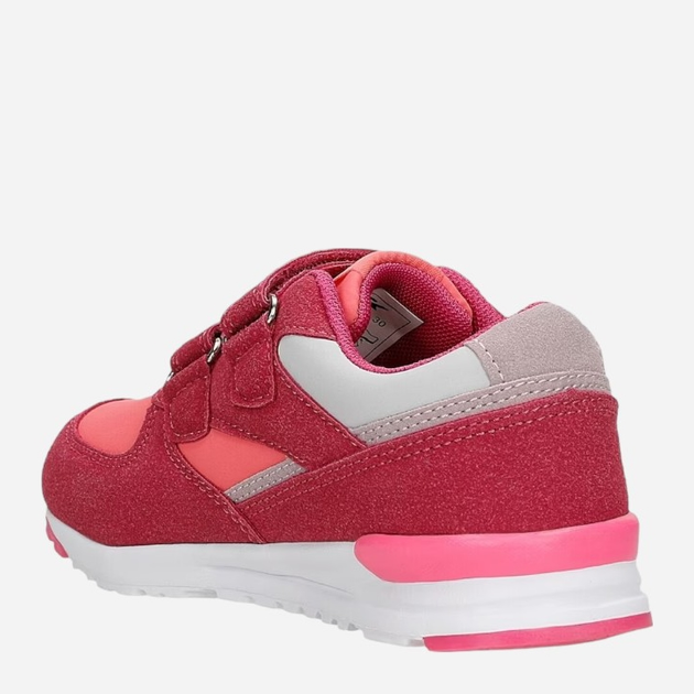 Buty sportowe dziecięce dla dziewczynki na rzepy Bartek 15042903 32 Różowe z czerwonym (5904699046156) - obraz 3