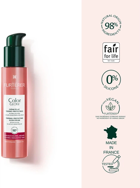 Krem termoochronny Rene Furterer Color Glow Dla włosów farbowanych 100 ml (3282770392159) - obraz 3