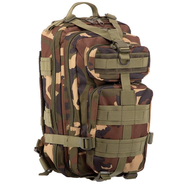 Рюкзак тактический штурмовой SP-Sport ZK-5502 размер 40x22x17см 15л Камуфляж Woodland - изображение 1